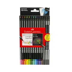 FABER CASTELL - Colores Super Soft X12 + 2 Lápices De Grafito