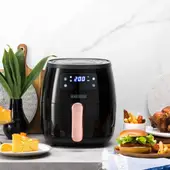 BLACK+DECKER - Freidora De Aire Black Decker Digital 5.7lts Negra HFD5055B