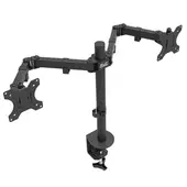 KLIP XTREME - Brazo Soporte Doble para Monitor de 13 a 32 Pulgadas