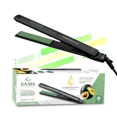 GAMA - Plancha de cabello italy avocado y macadamia led negra