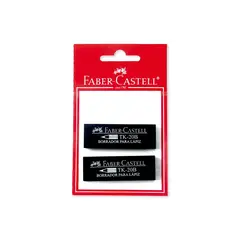 FABER CASTELL - Borrador Negro X 2 Unidades
