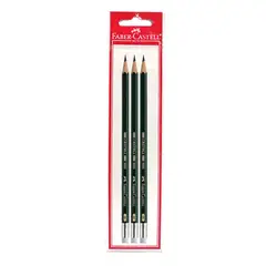 FABER CASTELL - Lápiz Graduado 8B X 3 Unds