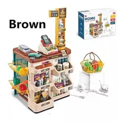 MARKET TOYS - Supermercado Infantil 48 Pcs Con Canasta De Mercado