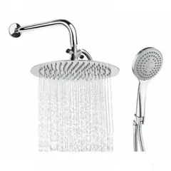 GENERICO - Kit Desviador - Ducha Redonda 30 Cm , Teleducha Y Tubo Pared