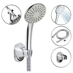 GENERICO - Kit Tele Ducha Redonda - Desviador -Manguera -Soporte