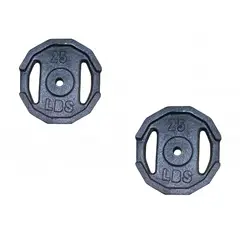 GENERICO - 50 LBS EN DISCOS- MEDIDA ESTÁNDAR- 2 DISCOS DE 25 LBS C/U