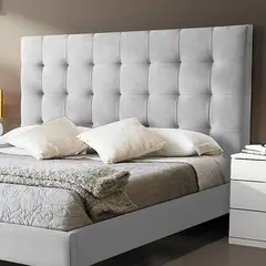 EKONOMODO COLOMBIA - Base cama con Espaldar Queen en pino Luxury Negro 160x190 cm