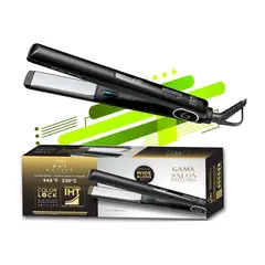 GAMA - Plancha de cabello italy se titanium oxy active led negra