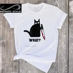 JGA COMPANY - Camiseta Mujer Cuello Redondo Con Estilo What.