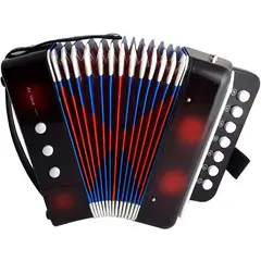 GENERICO - Acordeon infantil vallenato niño niña aprendiz ¡sonido real negro