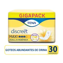 TENA - Toallas Intimas Mujer Maxi Gigapack X 30und