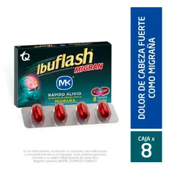 MK - Ibuflash Migran Caja X 8 Capsulas