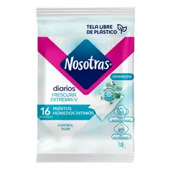 NOSOTRAS - Pañitos Intimos Frescura Extrema X 16und