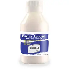 FRANCO ARTE - Barniz Acuoso Acabado Mate Frasco X 120 cm
