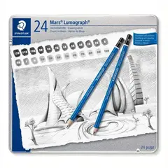 STAEDTLER - Lápices De Dibujo X 24 Unds Mars Lumograph