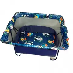 GENERICO - Cuna corral sencillo y económico para bebe azul