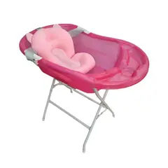 PRODEHOGAR - Bañera o tina para bebe con cojin o malla y base metálica