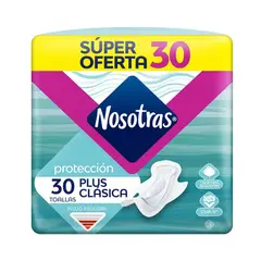 NOSOTRAS - Oferta Toallas Higienicas Plus Clasica Tela X 30und