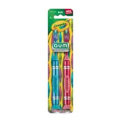 GUM - Cepillo Dental Kids Crayola Metallics 5+