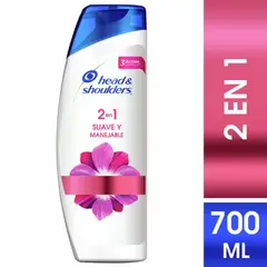 HEAD AND SHOULDERS - Shampoo 2en1 Head & Shoulders Suave Y Manejable X 700ml