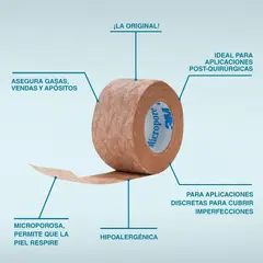 NEXCARE - Micropore Color Piel 12mm X 5m