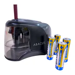 ABACO - Sacapuntas tajalápiz eléctrico automático + Pilas AA