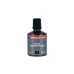 EDDING - Tinta Para Marcador Borrable Edding, Color Negro x 100 Ml