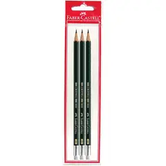 FABER CASTELL - Lápiz graduado 2h x 3 unds