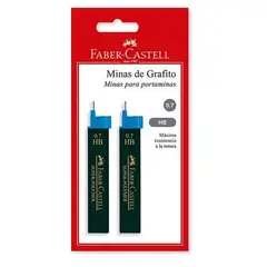 FABER CASTELL - Minas Para Portaminas 0.7 HB Blister X 2 Unds