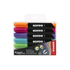 KORES - Marcador Permanente K-Marker Xp2 6 Unds.