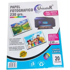 MARY KAY - Papel fotográfico brillante 230 gr x 20 unds tamaño carta