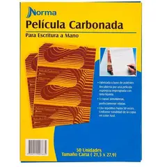 NORMA KAMALI - Papel carbón azul tamaño carta paq x 50 unds norma.