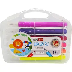 NORMA KAMALI - Estuche de plumones punta pincel x 12 unds fang feng.