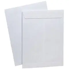 NORMA KAMALI - Sobre de manila blanco tamaño carta especial paq x 25