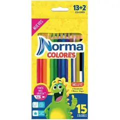 NORMA - Colores Redondos 13+2 Caja Cartón