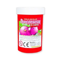 PARCHESITOS - Volver vinilo escolar rojo fluorescente x 125 cc parchesitos.