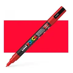 POSCA - Marcador Gráfico De Vinilo Pc-3m Color Rojo