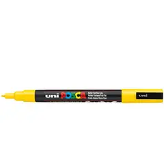 POSCA - Marcador Gráfico De Vinilo Pc-3m Amarillo