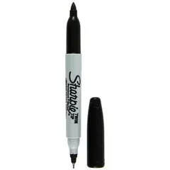 SHARPIE - Marcador permanente doble punta negro