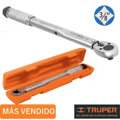 TRUPER - Torquímetro de trueno 3/8'' 5 - 80 lb-ft profesional reversible