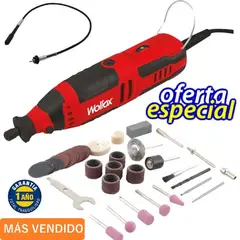 WOLFOX - Mototool motor tool marca 110 vol. + guaya + 40 accesorios