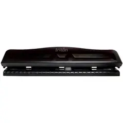 TRITON - Perforadora Tritón De 3 Huecos Color Negro
