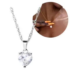 ACCESORIOS DE EVA - Cadena para Mujer en Acero Inoxidable Cristal Plateado