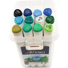 POINTER - Marcador Doble Punta A Base De Alcohol X 12 Colores