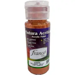 FRANCO ARTE - Pintura acrílica al frío metalizada und x 60 ml, precio x unidad