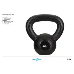 SPORT FITNESS - Pesa Rusa 4Kg Negra sportfitness
