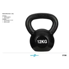 SPORTFITNESS - Pesa Rusa 12Kg Negra