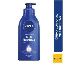 NIVEA - Crema Corporal Body Milk Nutritiva X 1 Litro