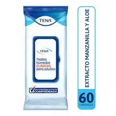 TENA - Toallas Humedas Clasicas Para Adultos X 60und