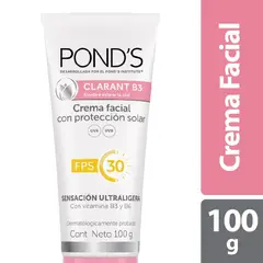 PONDS - Crema Facial Clarant B3 Proteccion Solar Fps 30 X 100g